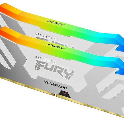Kingston Fury Renegade RGB DDR5 32GB RAM με 2x16GB Modules και Ταχύτητα 6400 για Desktop