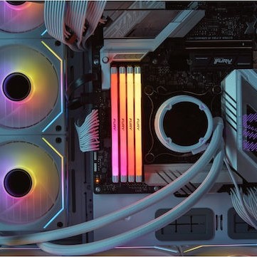 Kingston Fury Renegade RGB DDR5 32GB RAM με 2x16GB Modules και Ταχύτητα 6400 για Desktop