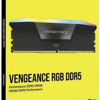 Corsair Vengeance DDR5 32GB RAM με 2x16GB Modules και Ταχύτητα 6200 για Desktop
