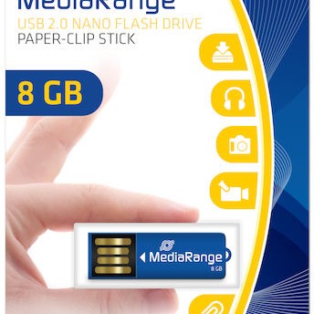 MediaRange 8GB USB 2.0 Stick Μπλε