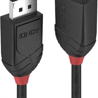 Lindy Cable DisplayPort male - DisplayPort male 2m Μαύρο (36492)