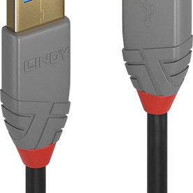 Lindy Regular USB 2.0 to micro USB Cable Μαύρο 2m (36762)