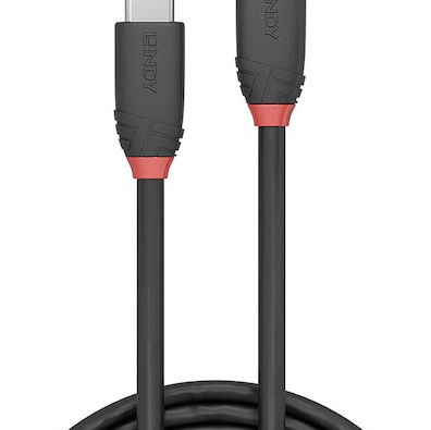 Lindy USB 3.2 Cable USB-C male - USB-C Μαύρο 0.5m 36905