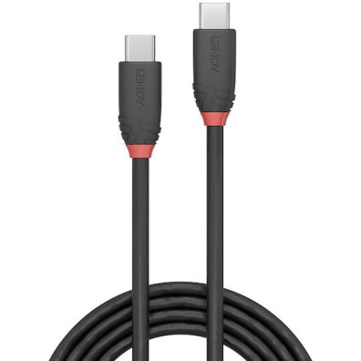 Lindy USB 3.2 Cable USB-C male - USB-C Μαύρο 0.5m 36905