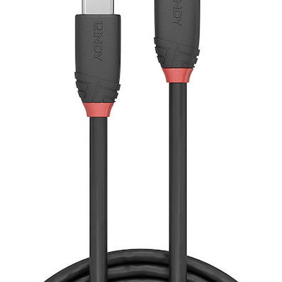 Lindy USB 3.2 Cable USB-C male - USB-C Μαύρο 0.5m 36905