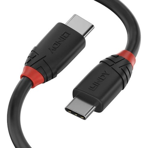 Lindy USB 3.2 Cable USB-C male - USB-C Μαύρο 0.5m 36905