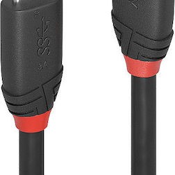 Lindy Black Line USB 3.2 Cable USB-C male - USB-C male 60W Μαύρο 1.5m (36907)