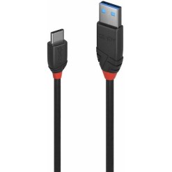 Lindy USB 3.2 Cable USB-C male - USB-A Μαύρο 0.5m 36915