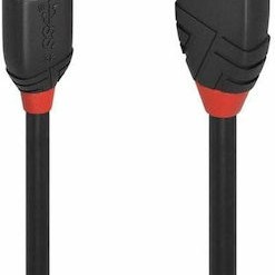 Lindy USB 3.2 Cable USB-C male - USB-A Μαύρο 0.5m 36915