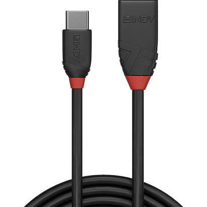 Lindy USB 3.2 Cable USB-C male - USB-A Μαύρο 1m (36916)