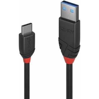 Lindy USB 3.2 Cable USB-C male - USB-A Μαύρο 1m (36916)