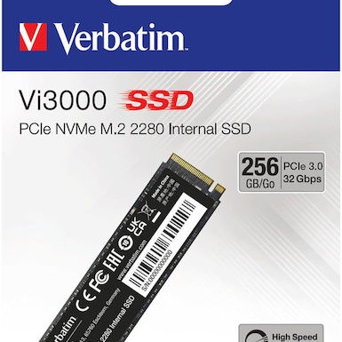 Verbatim Vi3000 SSD 256GB M.2 NVMe PCI Express 3.0 49373