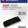 Verbatim Vi7000 PCle SSD 2TB M.2 NVMe PCI Express 4.0