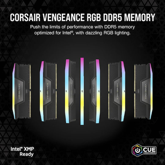 Corsair Vengeance 96GB DDR5 RAM με 2 Modules 2x48GB και Ταχύτητα 5600 για Desktop