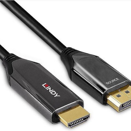 Lindy Cable DisplayPort male - 2m Μαύρο (40931)