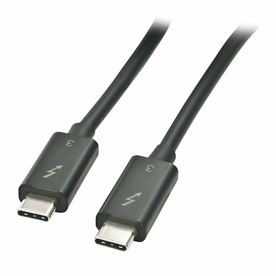 Lindy Thunderbolt 3 Cable Μαύρο 1m (41556)