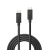 Lindy Thunderbolt 3 Cable Μαύρο 1m (41556)