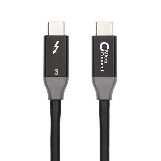 Lindy Thunderbolt 3 Cable Μαύρο 2m (41557)