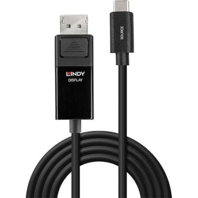 Lindy USB 2.0 Cable USB-C male - DisplayPort Μαύρο 2m (43342)