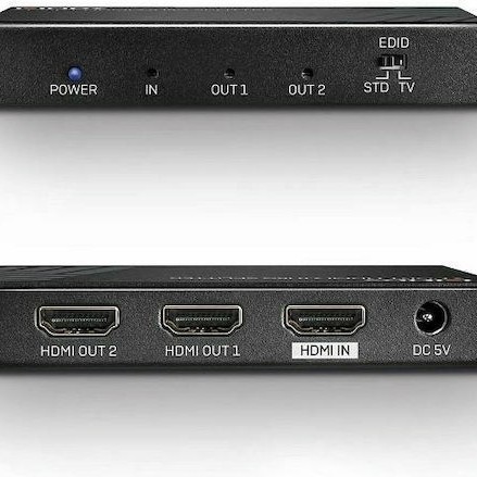 Lindy 2 Port 18G HDMI Splitter 38235