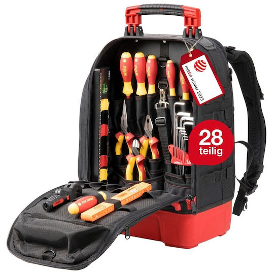 Wiha Τσάντα Εργαλείων Πλάτης Μαύρη