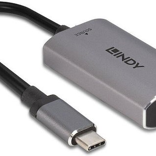 Lindy Μετατροπέας USB-C male σε HDMI female Γκρι (43327)