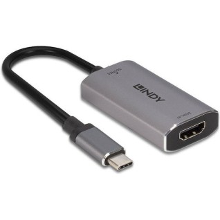 Lindy Μετατροπέας USB-C male σε HDMI female Γκρι (43327)