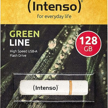 Intenso Green Line 128GB USB 3.2 Stick Καφέ