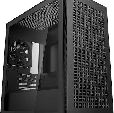 Deepcool CH370 Gaming Midi Tower Κουτί Υπολογιστή με Πλαϊνό Παράθυρο Μαύρο