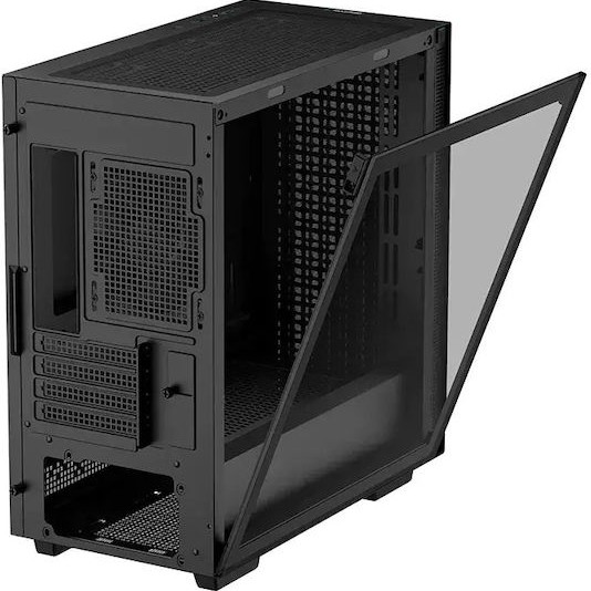 Deepcool CH370 Gaming Midi Tower Κουτί Υπολογιστή με Πλαϊνό Παράθυρο Μαύρο