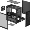 Deepcool CH370 Gaming Midi Tower Κουτί Υπολογιστή με Πλαϊνό Παράθυρο Μαύρο