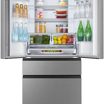 Hisense Ψυγείο Ντουλάπα 480lt Total NoFrost Υ181.7xΠ79.4xΒ70.6εκ. Inox RF540N4SBI2