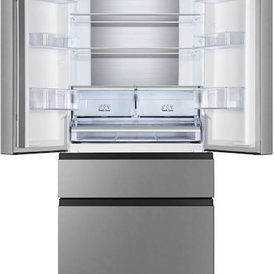 Hisense Ψυγείο Ντουλάπα 480lt Total NoFrost Υ181.7xΠ79.4xΒ70.6εκ. Inox RF540N4SBI2