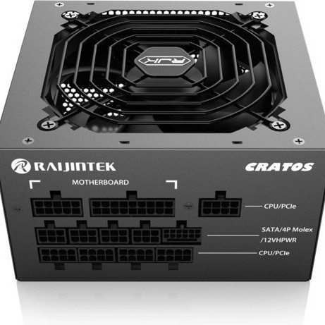 Raijintek Cratos 1000W Μαύρο Τροφοδοτικό Υπολογιστή Full Modular 80 Plus Gold