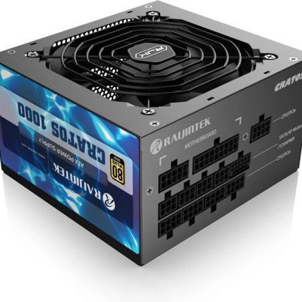 Raijintek Cratos 1000W Μαύρο Τροφοδοτικό Υπολογιστή Full Modular 80 Plus Gold