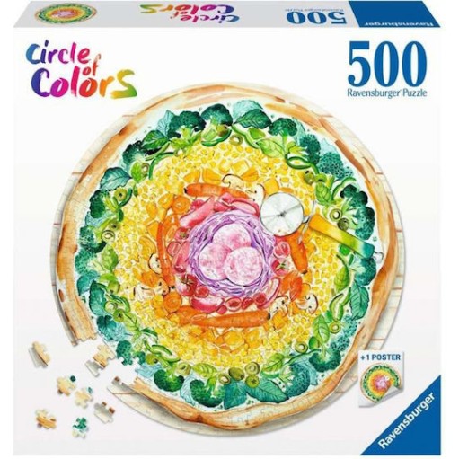 Puzzle Circle Colors - Pizza 2D 500 Κομμάτια