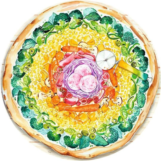 Puzzle Circle Colors - Pizza 2D 500 Κομμάτια