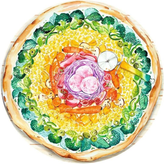Puzzle Circle Colors - Pizza 2D 500 Κομμάτια