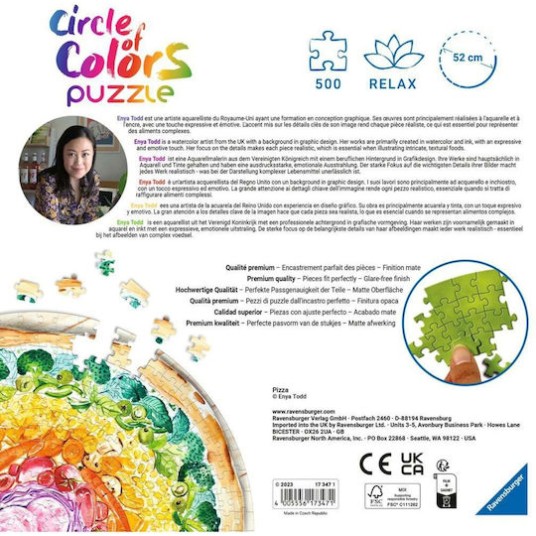Puzzle Circle Colors - Pizza 2D 500 Κομμάτια