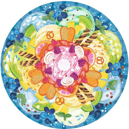 Puzzle Circle Colors - Ice Cream 2D 500 Κομμάτια