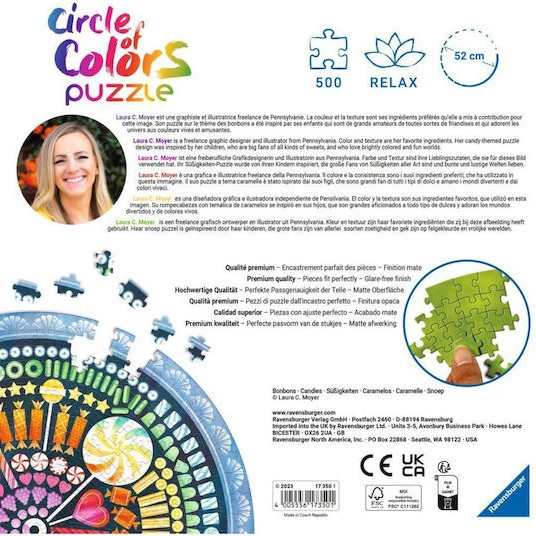 Puzzle Circle of Colors - Candy 2D 500 Κομμάτια
