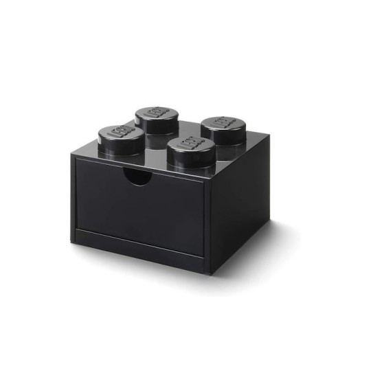 Lego Παιδικό Κουτί Αποθήκευσης από Πλαστικό 4 Knobs Μαύρο 15x15x11cm