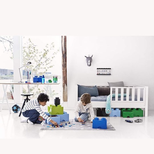 Lego Παιδικό Κουτί Αποθήκευσης από Πλαστικό 4 Knobs Μαύρο 15x15x11cm