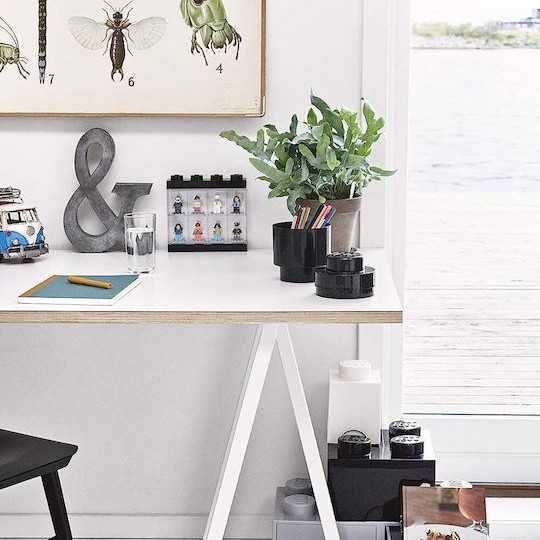 Lego Παιδικό Κουτί Αποθήκευσης από Πλαστικό 4 Knobs Μαύρο 15x15x11cm