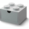 Lego Παιδικό Κουτί Αποθήκευσης από Πλαστικό 4 Knobs Γκρι 32x16x11cm