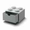 Lego Παιδικό Κουτί Αποθήκευσης από Πλαστικό 4 Knobs Γκρι 32x16x11cm