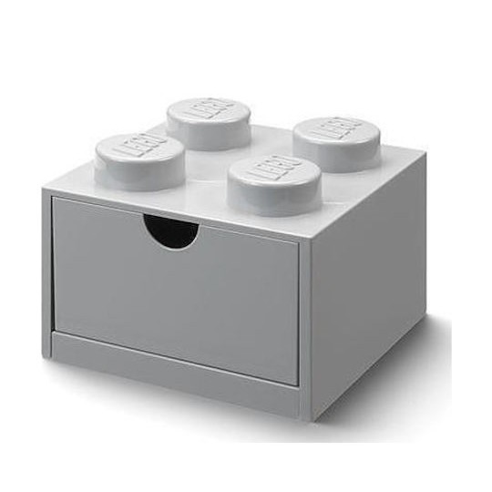 Lego Παιδικό Κουτί Αποθήκευσης από Πλαστικό 4 Knobs Γκρι 32x16x11cm