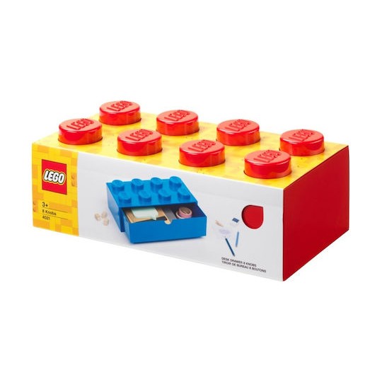 Lego Παιδικό Κουτί Αποθήκευσης από Πλαστικό Brick Κόκκινο 31.8x16x21cm