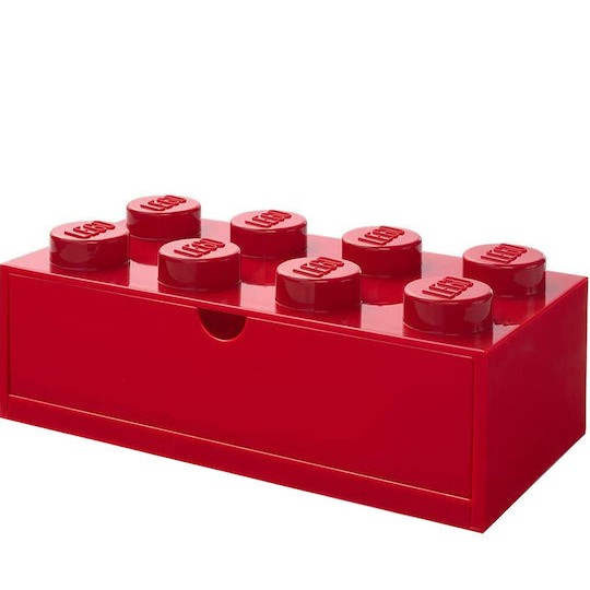 Lego Παιδικό Κουτί Αποθήκευσης από Πλαστικό Brick Κόκκινο 31.8x16x21cm
