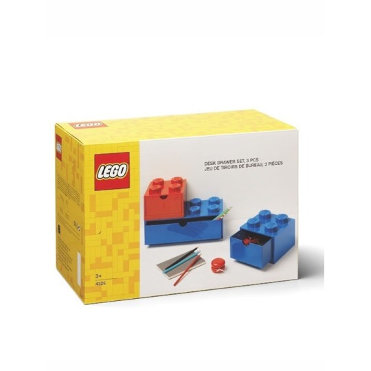 Lego Παιδικό Κουτί Αποθήκευσης από Πλαστικό Πολύχρωμο 3τμχ